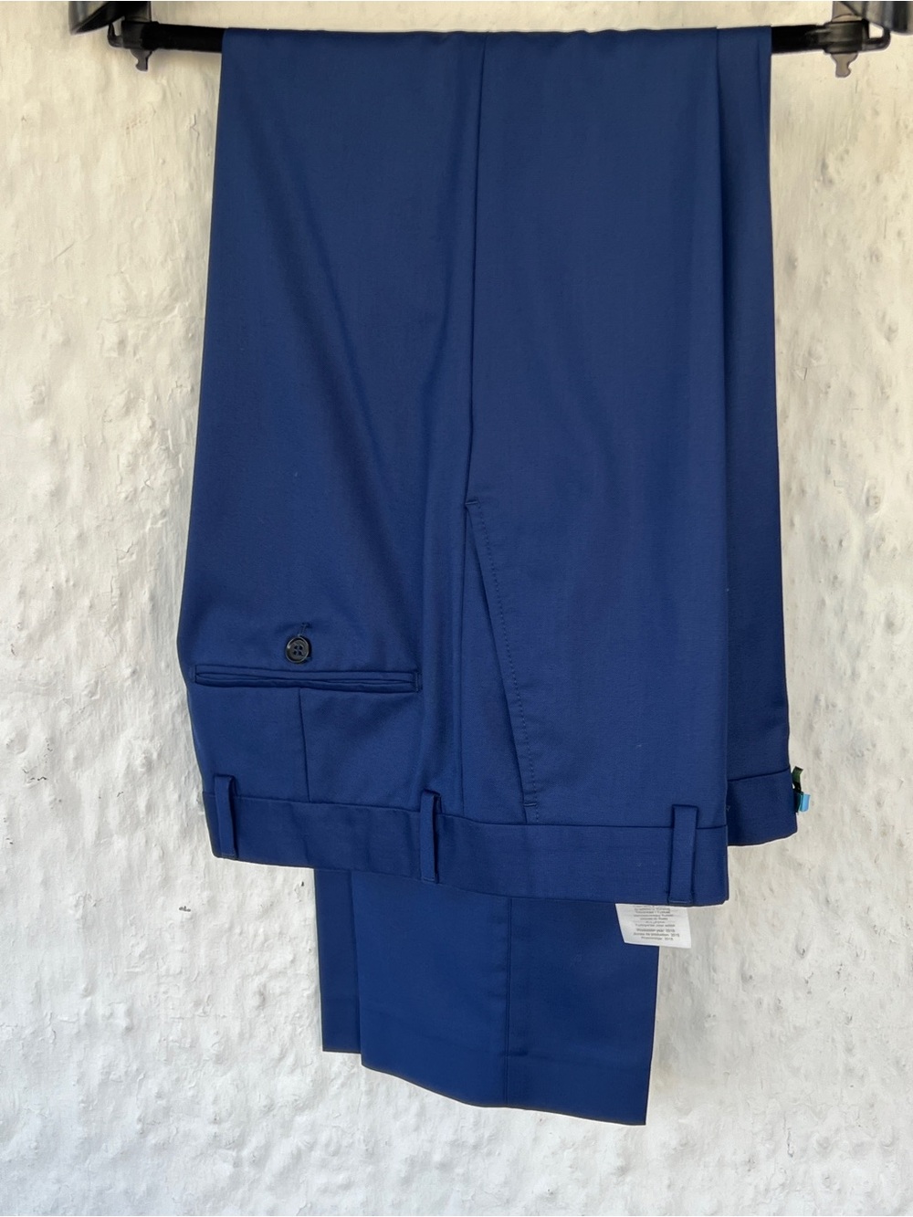 Men's Royal Blue Tailored Single-Breasted Blazer - Picture 6 of 6